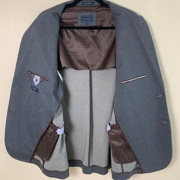 NEW 7 Diamonds Size XL Mens Sport Coat Blazer Jacket Navy Blue Lined Career Work - Picture 3 of 12